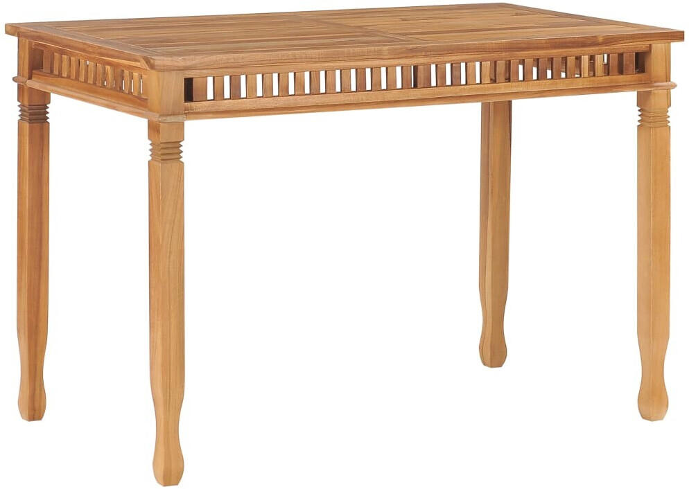 vidaXL Garden Dining Table 120x65x80 cm solid Teak Wood