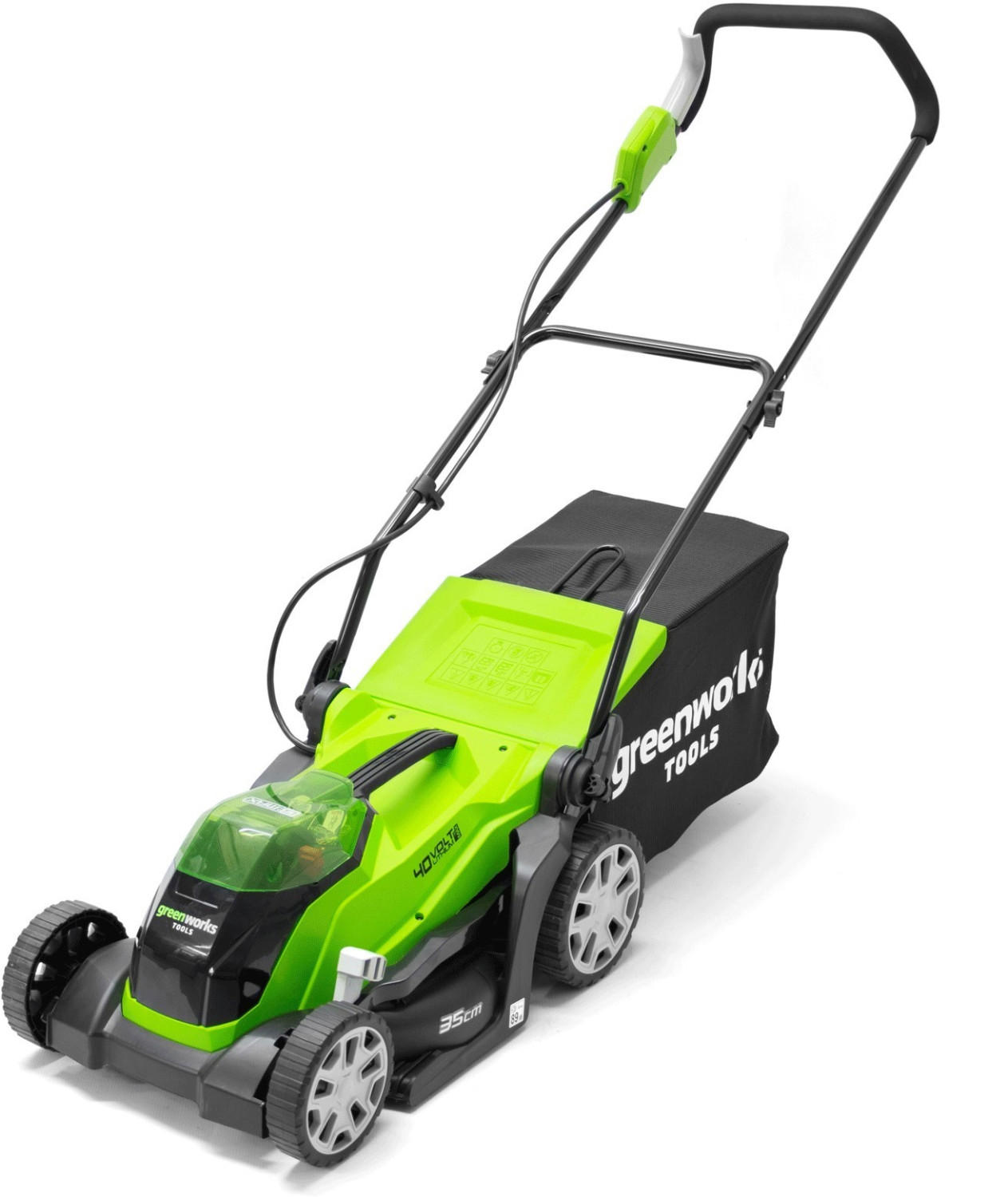 Greenworks G40LM35 Cordless Lawn Mower (2Ah Battery & Charger Incl.)