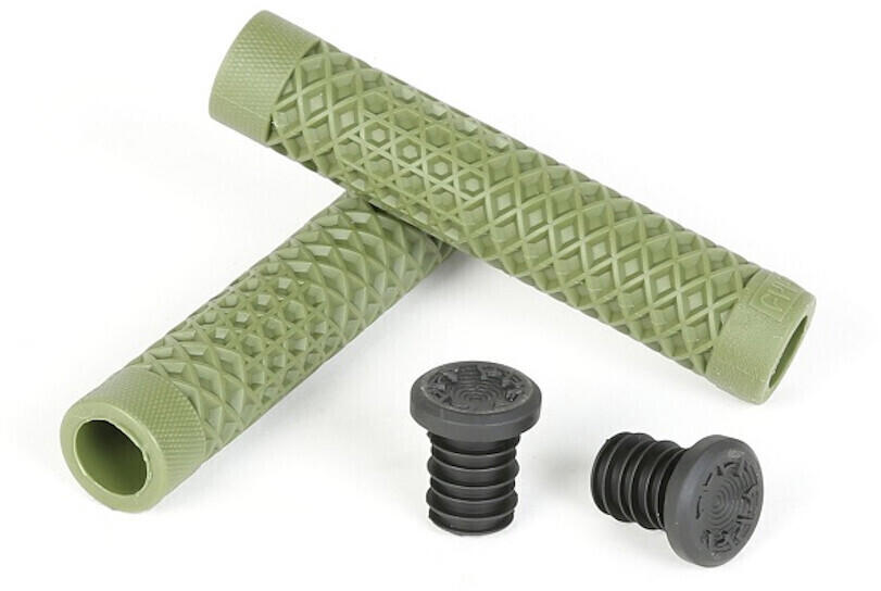 Cult Vans Waffle BMX grips by ODI olive