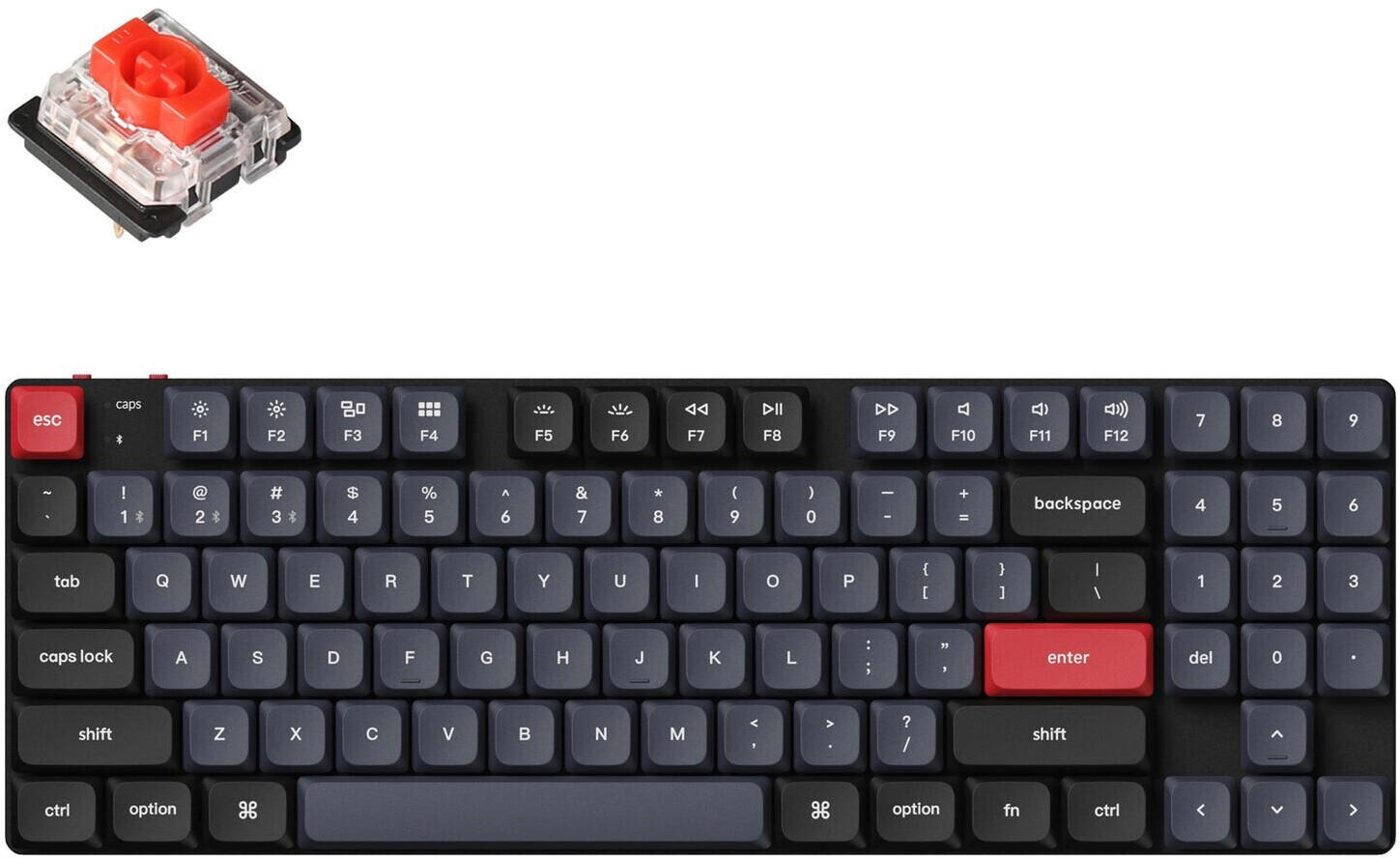 Keychron K13 Pro (Gateron Low Profile 2.0 Mechanical Red) (Hot-Swap) (RGB) (DE)