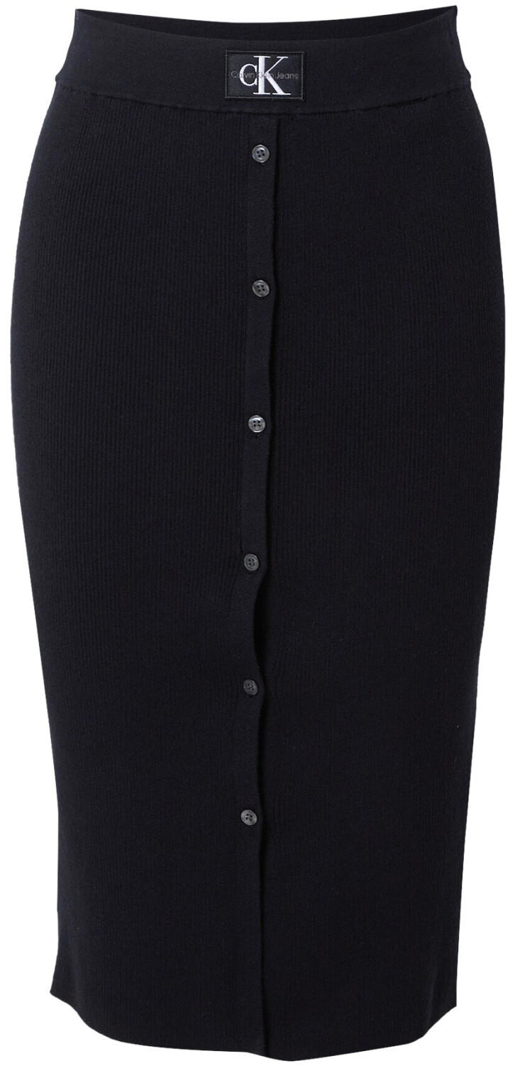 Calvin Klein Badge Knitted Skirt (J20J218714) black
