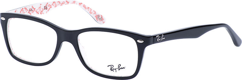 Ray-Ban RX5228 5014 (black on white)