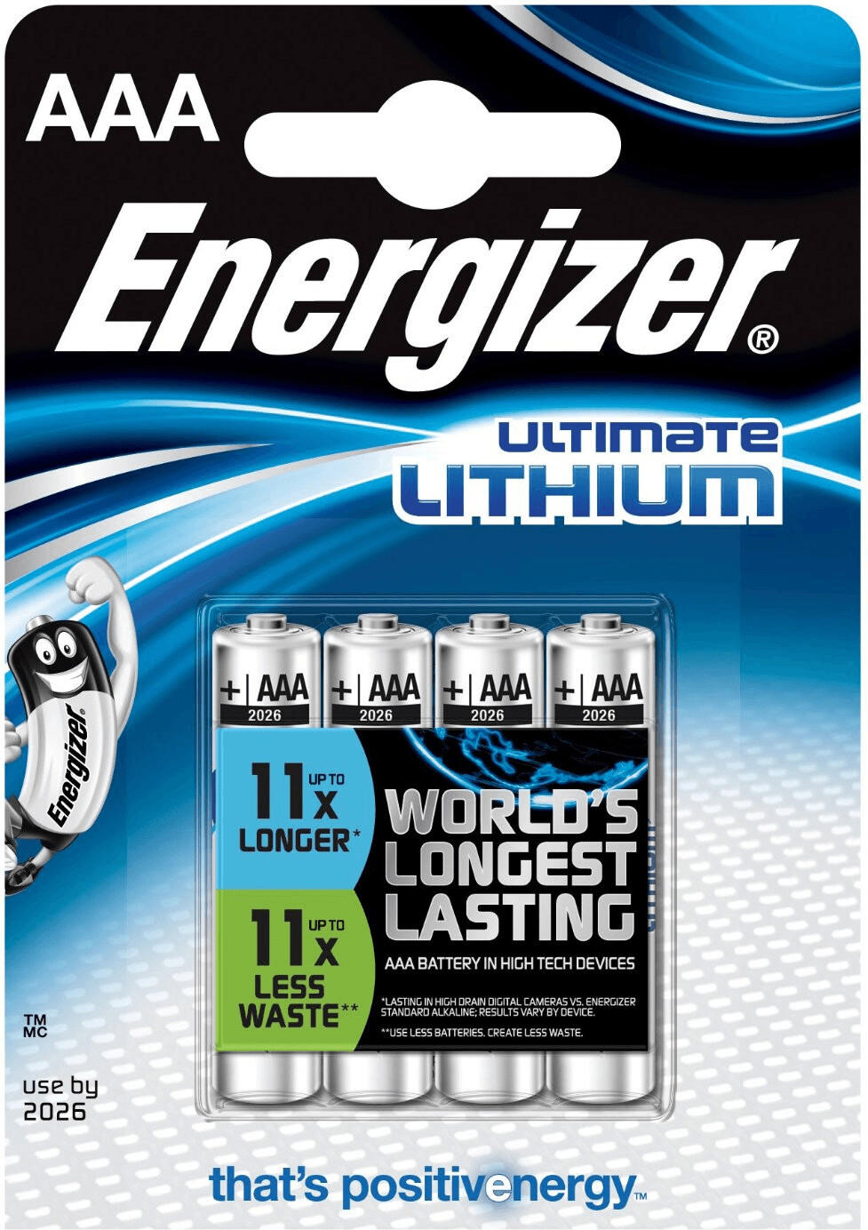 Energizer 4x AAA / FR03 Ultimate Lithium