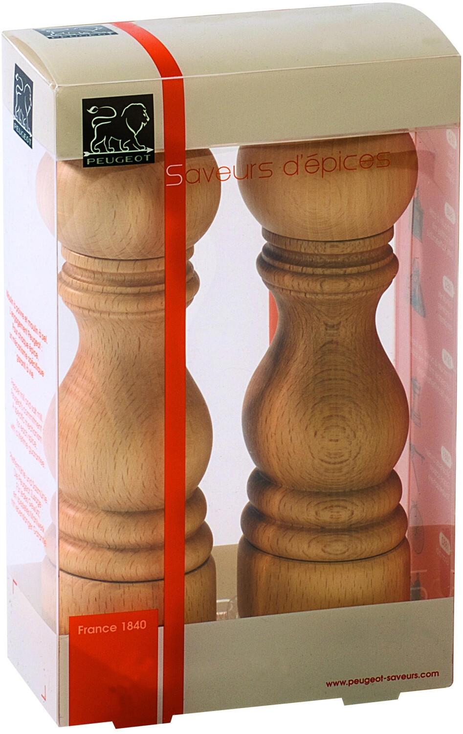 Peugeot Paris salt and pepper mill set 18 cm natural