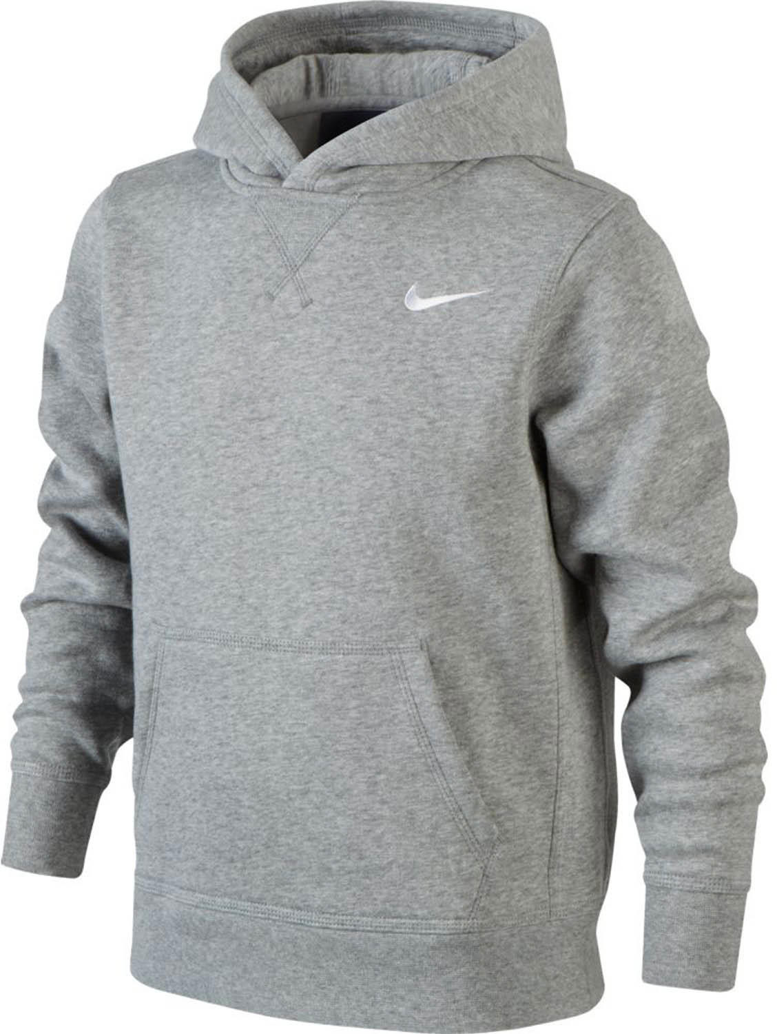 Nike YA76 Brushed Fleece Pullover Kids (619080) dark grey heather/white