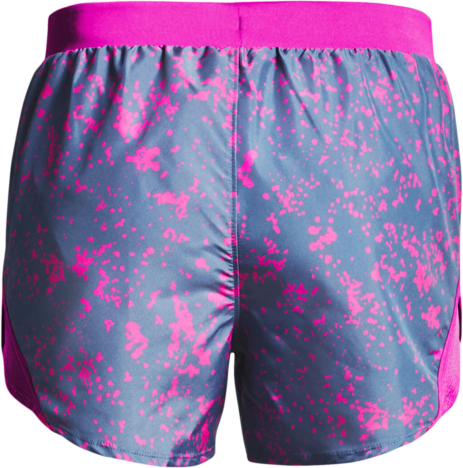 Under Armour Woman Shorts Fly By 2.0 Printed Short 1350198-470 Mineral Blue/Meteor Pink