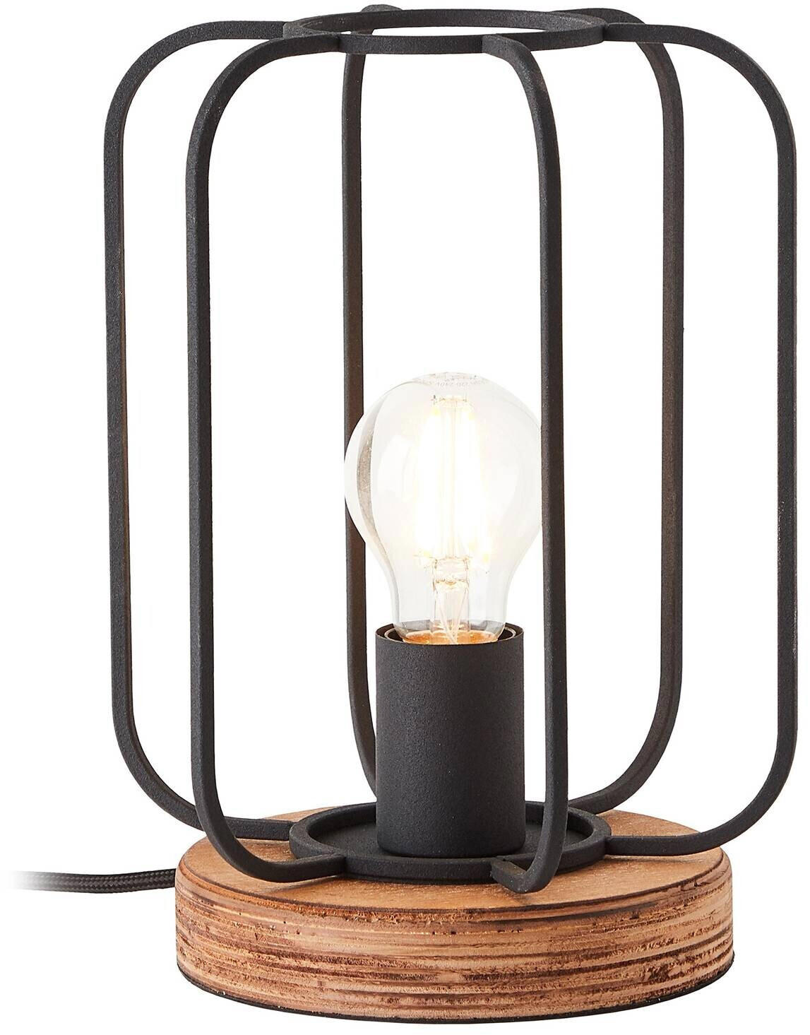 Brilliant Tosh table lamp with wooden base